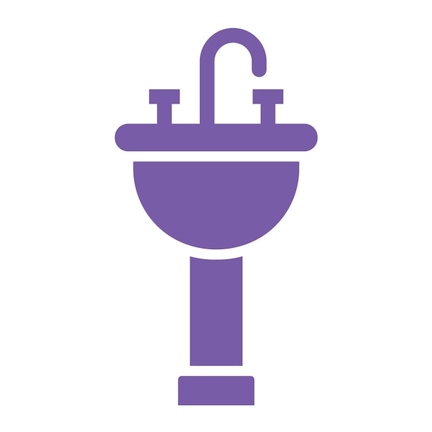 Ilustración del diseño del icono vectorial del sumidero