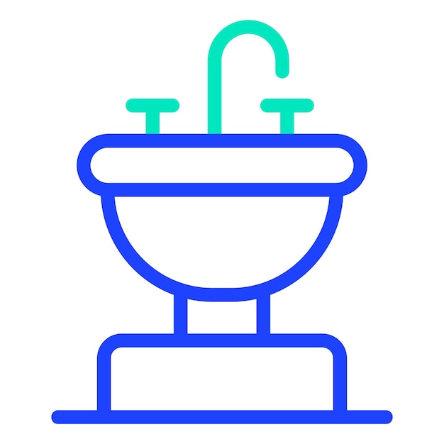 Ilustración del diseño del icono vectorial del sumidero