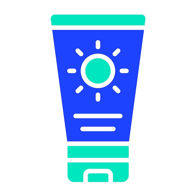 Ilustración del diseño del icono vectorial de Suncream