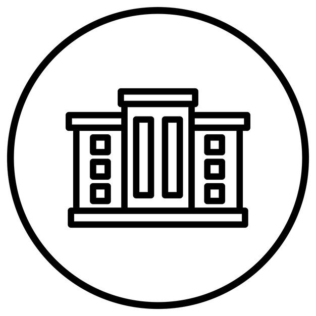 Ilustración del diseño del icono vectorial del supermercado