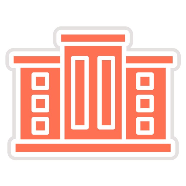Ilustración del diseño del icono vectorial del supermercado
