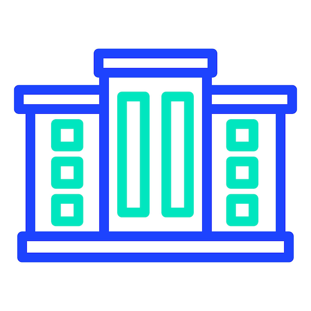 Ilustración del diseño del icono vectorial del supermercado