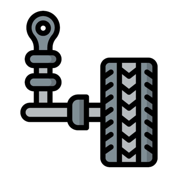 Ilustración del diseño del icono vectorial de la suspensión automática