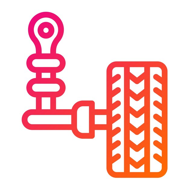 Ilustración del diseño del icono vectorial de la suspensión automática