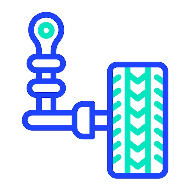 Ilustración del diseño del icono vectorial de la suspensión automática