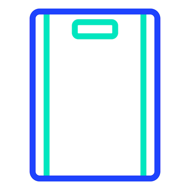 Ilustración del diseño del icono vectorial de la tabla de corte