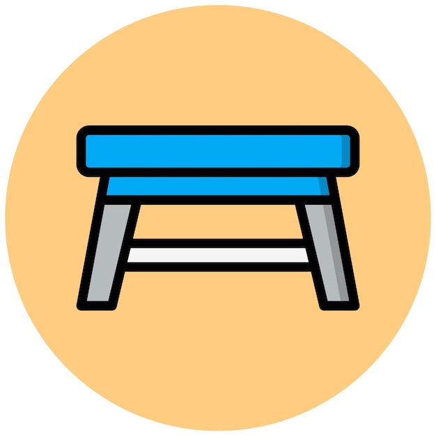 Ilustración del diseño del icono vectorial de la tabla