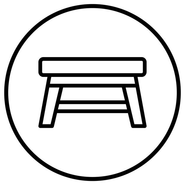 Ilustración del diseño del icono vectorial de la tabla