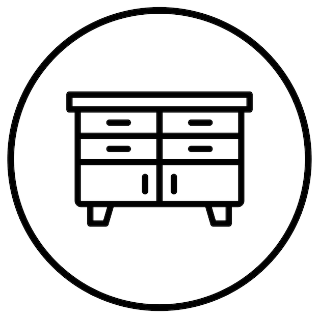 Ilustración del diseño del icono vectorial del tablero lateral
