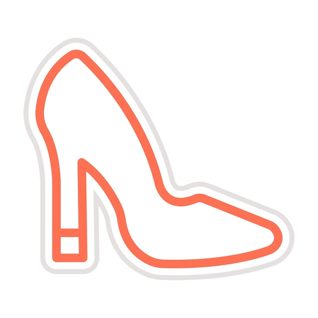 Ilustración del diseño del icono vectorial de los talones