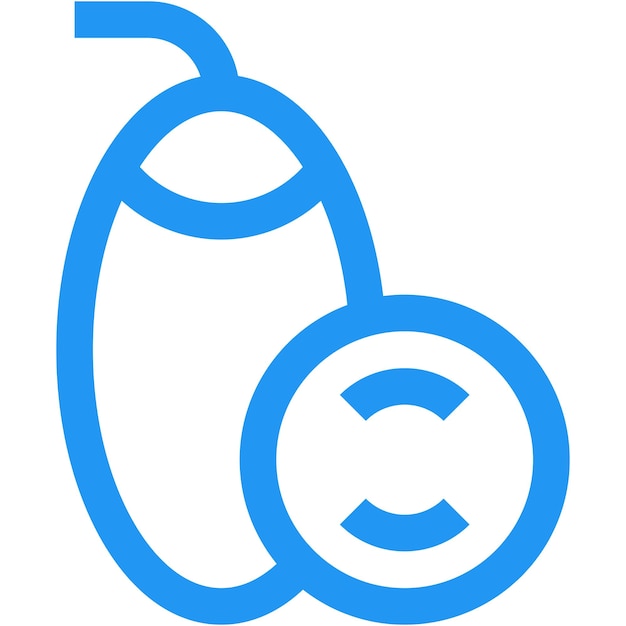 Ilustración del diseño del icono vectorial de Tamarillo
