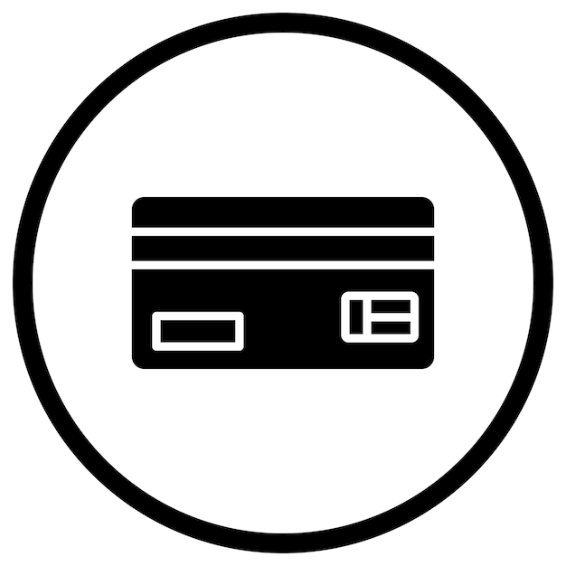 Ilustración del diseño del icono vectorial de la tarjeta de crédito