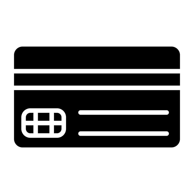 Ilustración del diseño del icono vectorial de la tarjeta de crédito