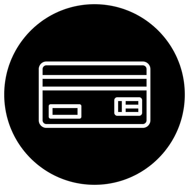 Ilustración del diseño del icono vectorial de la tarjeta de crédito