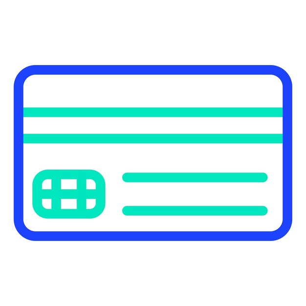 Ilustración del diseño del icono vectorial de la tarjeta de crédito