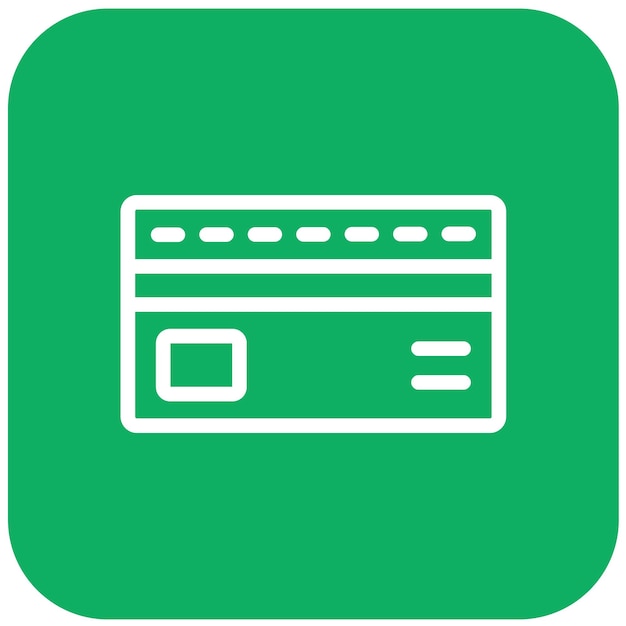 Ilustración del diseño del icono vectorial de la tarjeta
