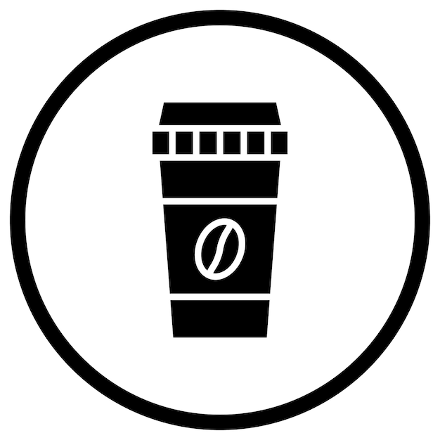 Ilustración del diseño del icono vectorial de la taza de café