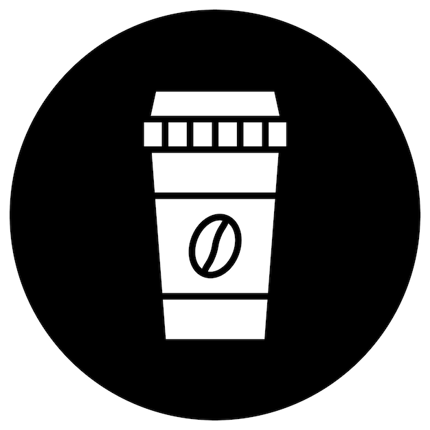 Ilustración del diseño del icono vectorial de la taza de café