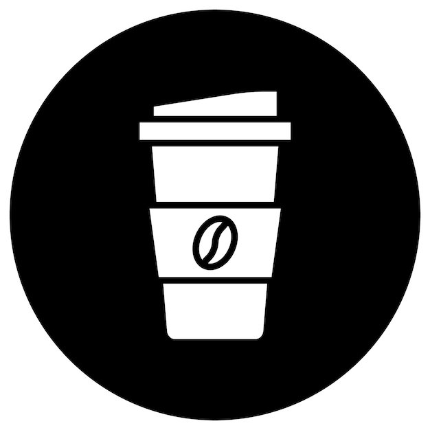 Ilustración del diseño del icono vectorial de la taza de café