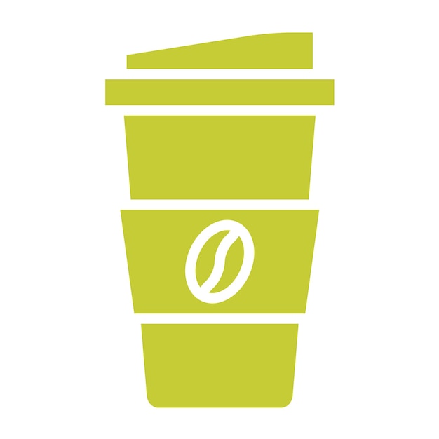 Ilustración del diseño del icono vectorial de la taza de café