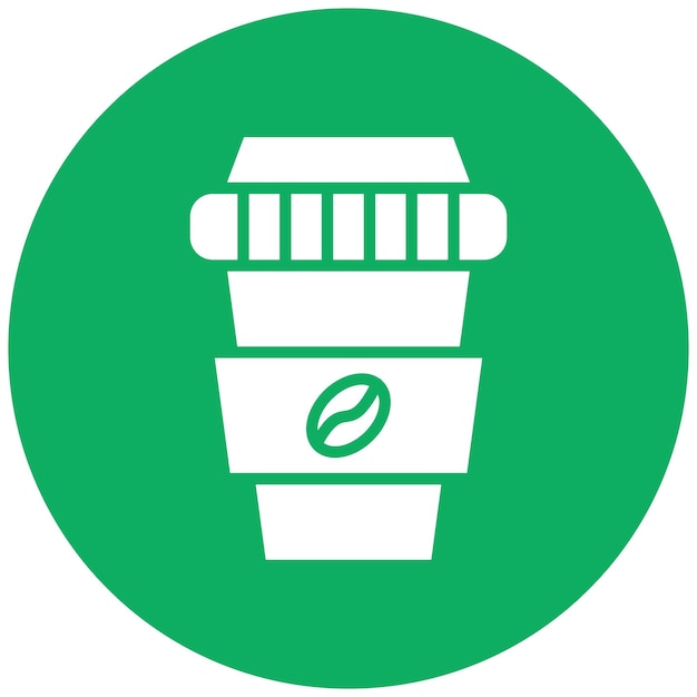 Ilustración del diseño del icono vectorial de la taza de café