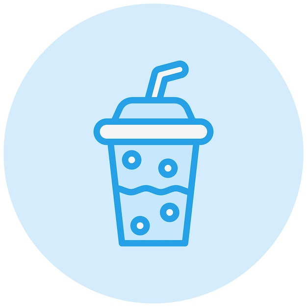 Ilustración de diseño de icono vectorial de taza de plástico