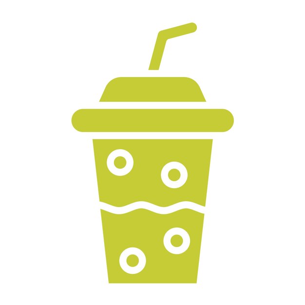 Ilustración de diseño de icono vectorial de taza de plástico