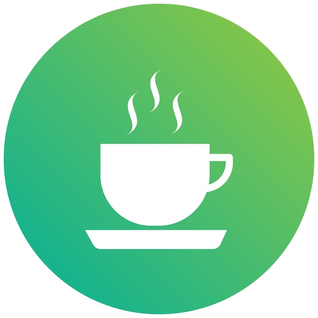 Ilustración del diseño del icono vectorial de la taza