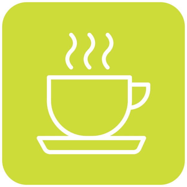 Ilustración del diseño del icono vectorial de la taza