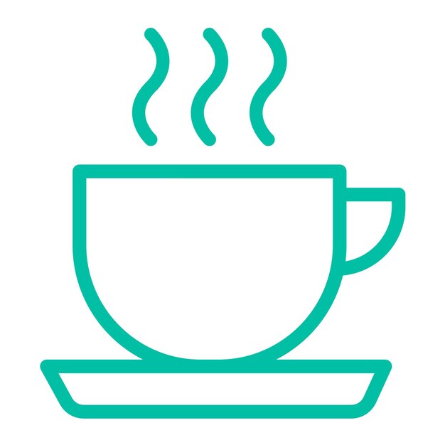 Ilustración del diseño del icono vectorial de la taza