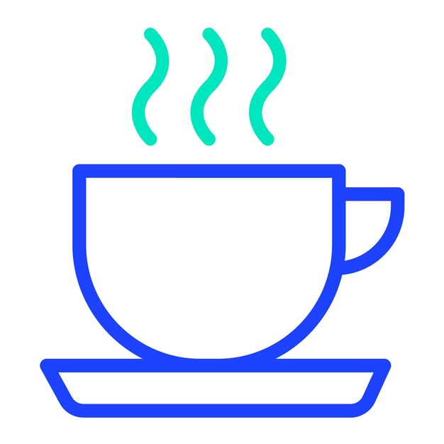 Ilustración del diseño del icono vectorial de la taza