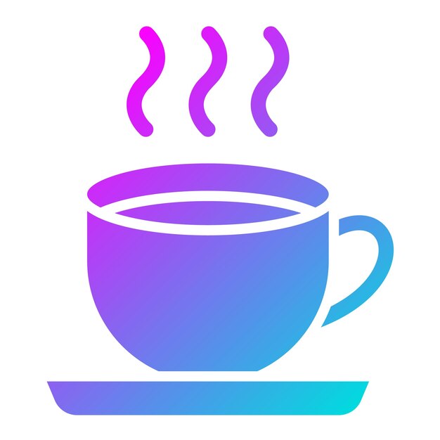 Ilustración del diseño del icono vectorial de las tazas