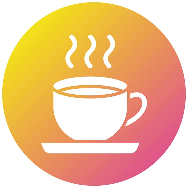 Ilustración del diseño del icono vectorial de las tazas