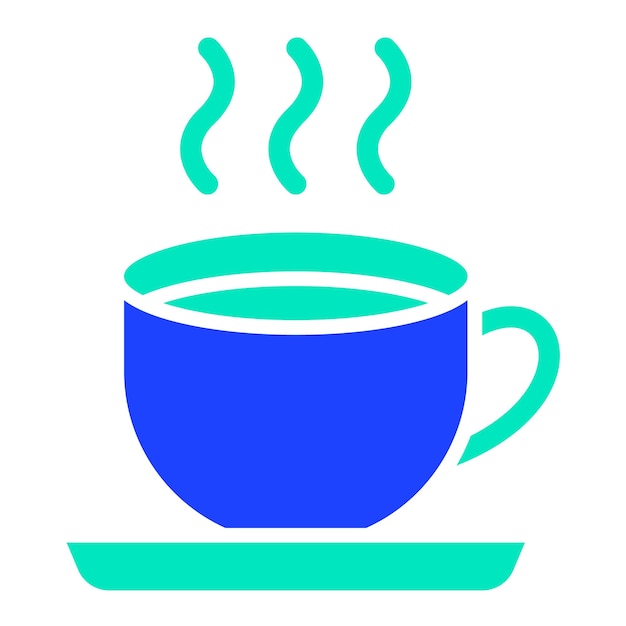 Ilustración del diseño del icono vectorial de las tazas