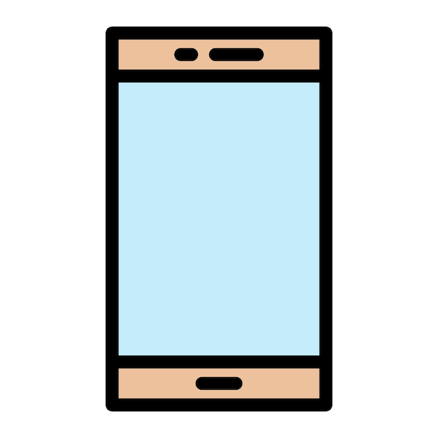 Vector ilustración del diseño del icono vectorial del teléfono inteligente