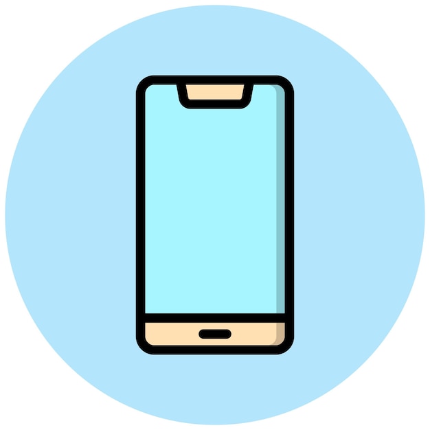 Ilustración del diseño del icono vectorial del teléfono inteligente