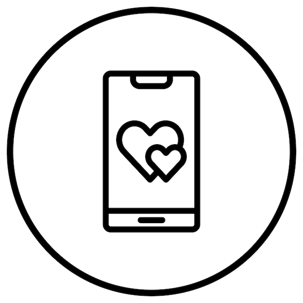 Ilustración del diseño del icono vectorial del teléfono inteligente