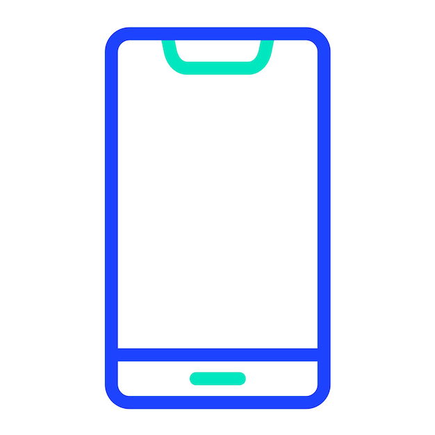 Ilustración del diseño del icono vectorial del teléfono inteligente