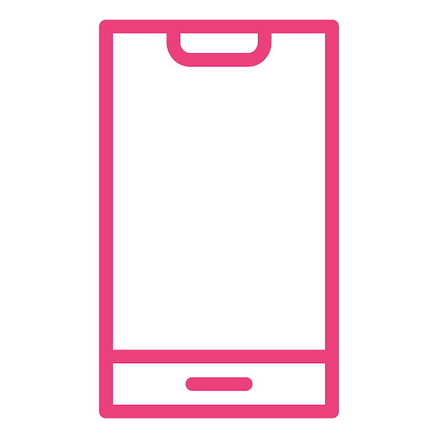 Ilustración del diseño del icono vectorial del teléfono inteligente