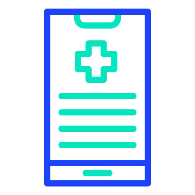Ilustración del diseño del icono vectorial del teléfono móvil