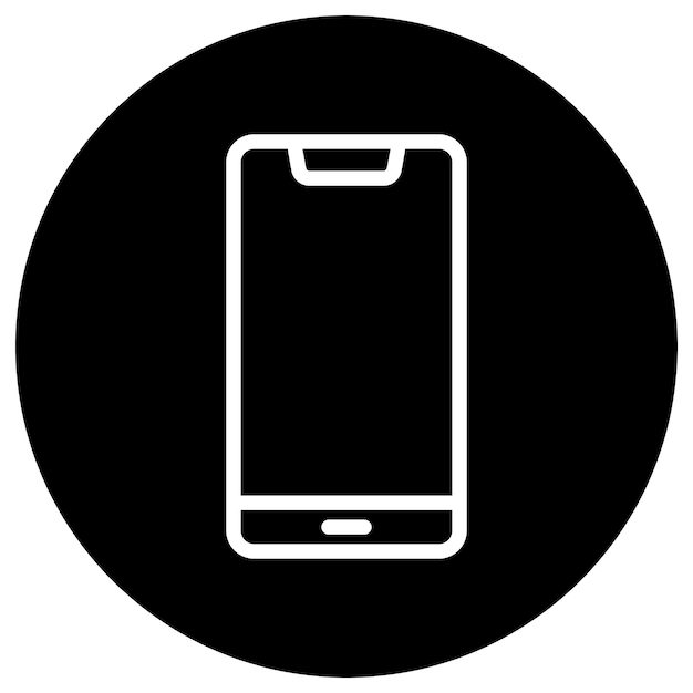 Ilustración del diseño del icono vectorial del teléfono