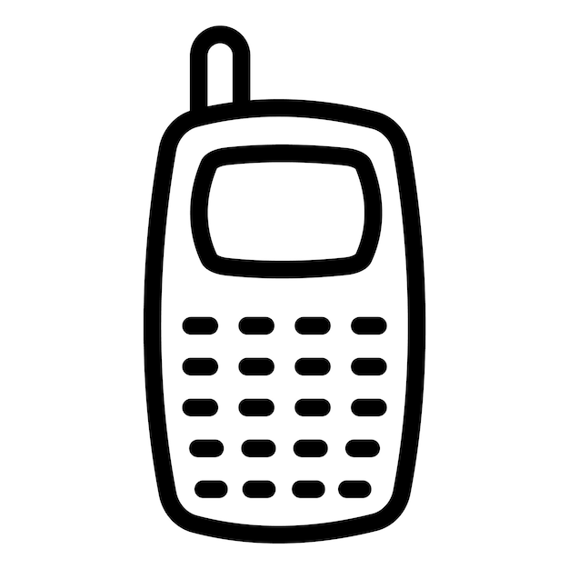 Ilustración del diseño del icono vectorial del teléfono