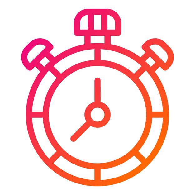 Ilustración del diseño del icono vectorial del temporizador