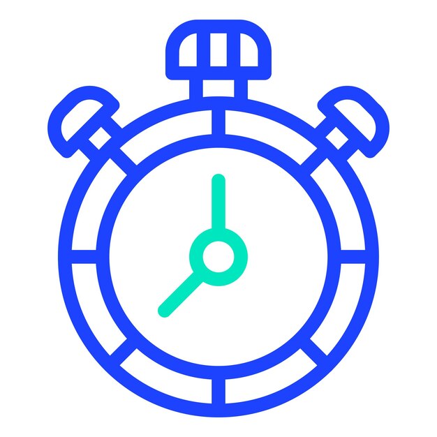 Ilustración del diseño del icono vectorial del temporizador
