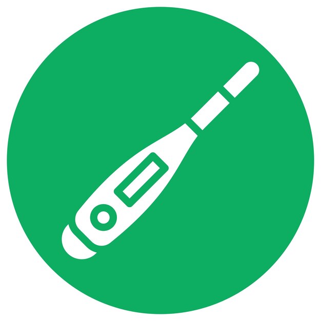Ilustración del diseño del icono vectorial del termómetro