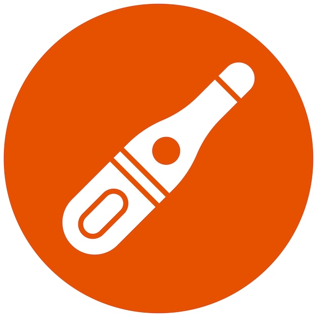 Ilustración del diseño del icono vectorial del termómetro