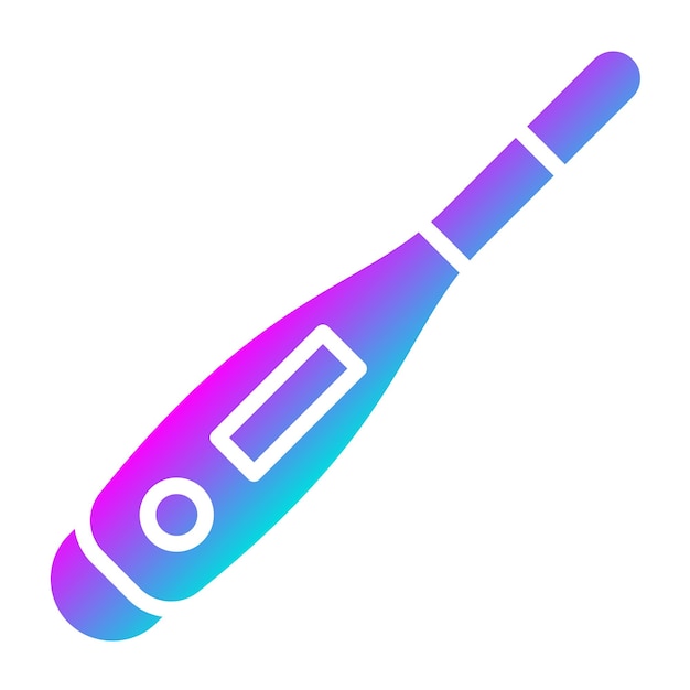 Ilustración del diseño del icono vectorial del termómetro