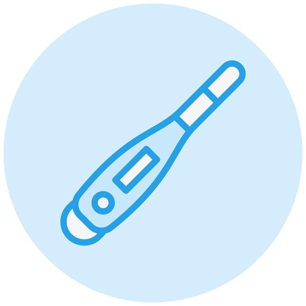 Ilustración del diseño del icono vectorial del termómetro