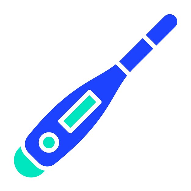 Ilustración del diseño del icono vectorial del termómetro