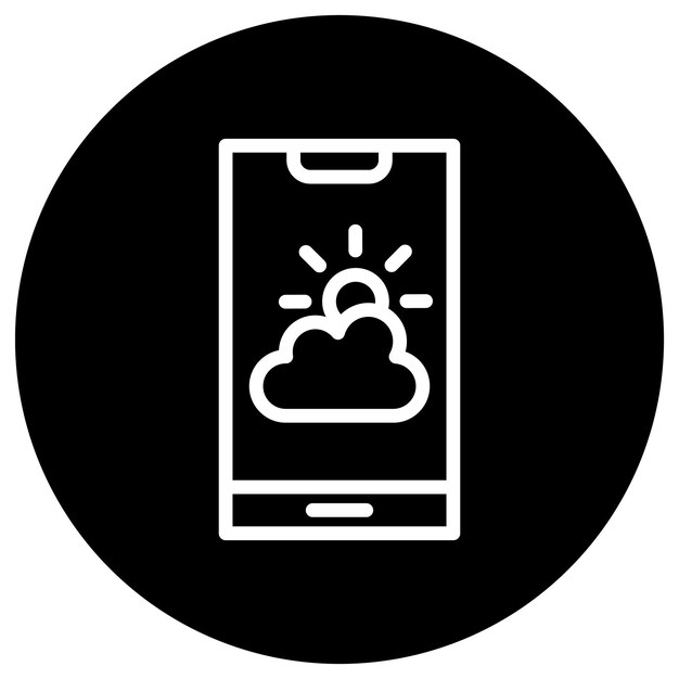 Ilustración del diseño del icono vectorial del tiempo